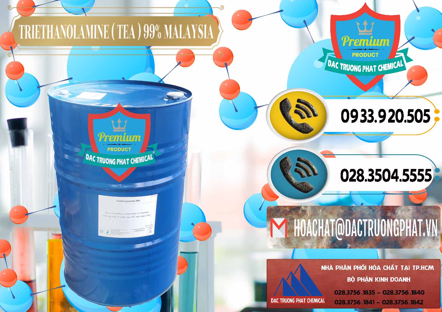 Cty chuyên bán ( phân phối ) TEA - Triethanolamine 99% Mã Lai Malaysia - 0323 - Cty nhập khẩu ( phân phối ) hóa chất tại TP.HCM - hoachatdetnhuom.vn