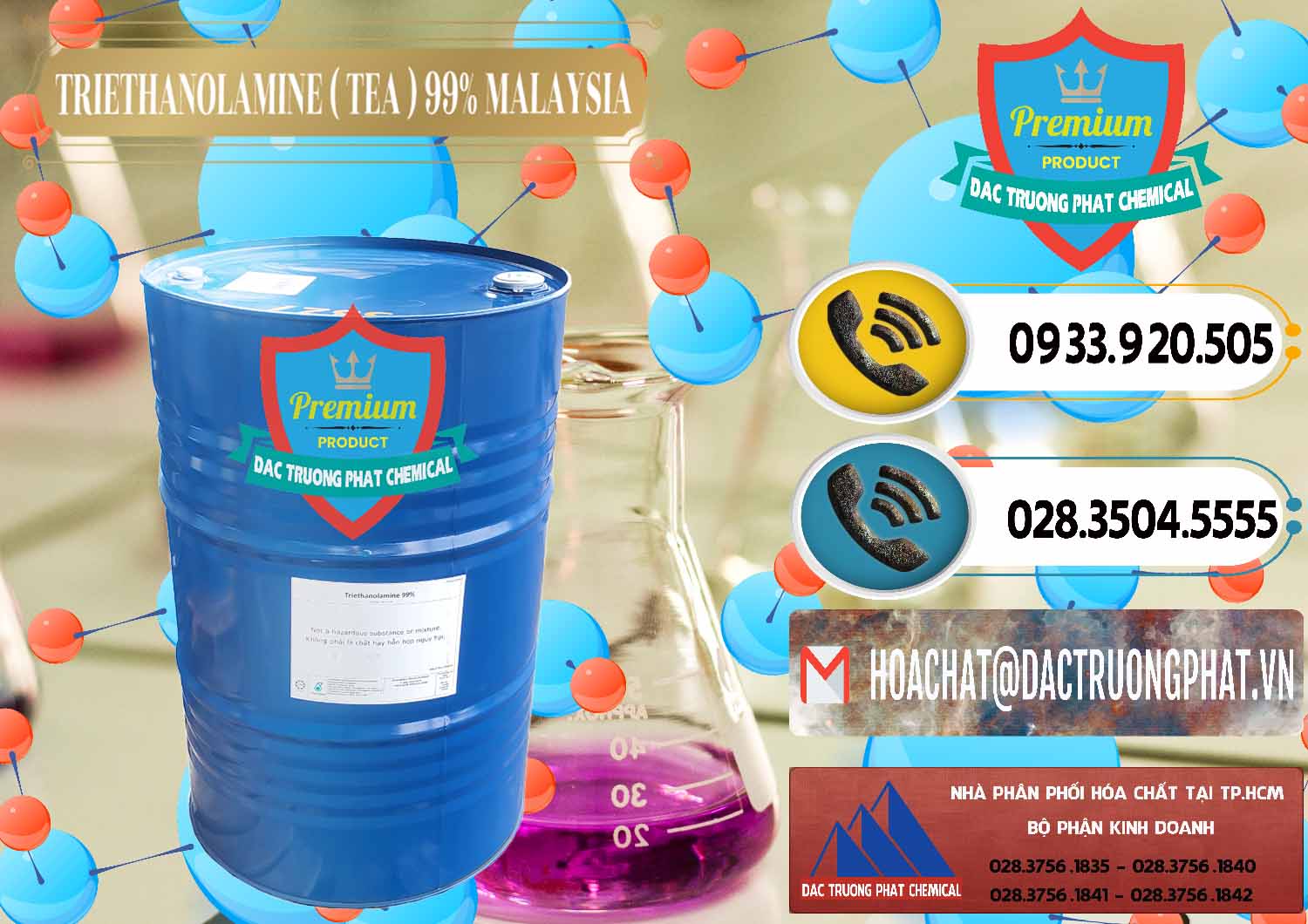 Nhà phân phối _ bán TEA - Triethanolamine 99% Mã Lai Malaysia - 0323 - Đơn vị cung cấp & kinh doanh hóa chất tại TP.HCM - hoachatdetnhuom.vn