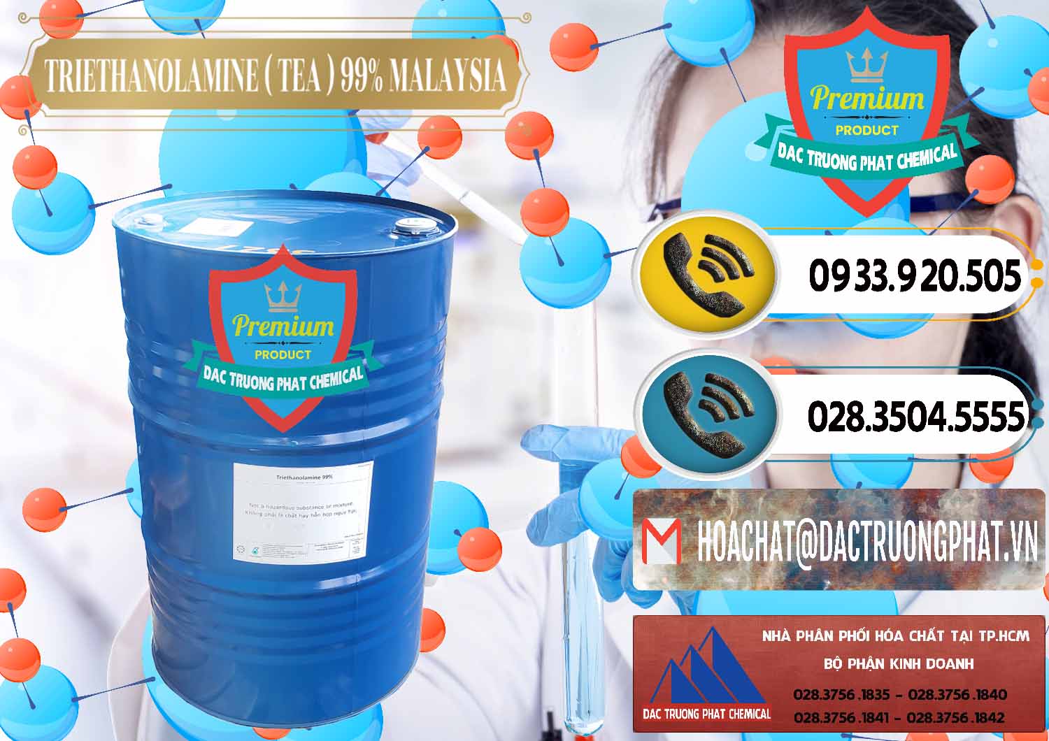 Công ty cung cấp ( bán ) TEA - Triethanolamine 99% Mã Lai Malaysia - 0323 - Nhà phân phối - cung cấp hóa chất tại TP.HCM - hoachatdetnhuom.vn