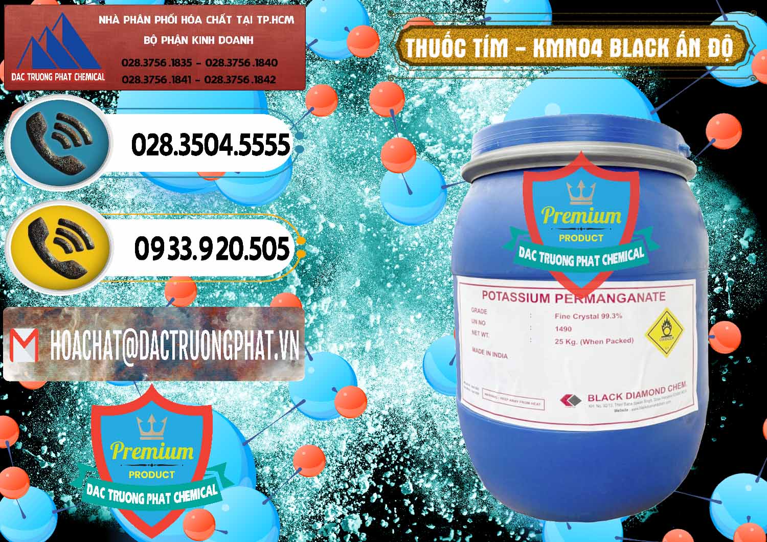 Cung ứng và bán Thuốc Tím - KMNO4 Black Diamond Ấn Độ India - 0414 - Công ty chuyên cung ứng - phân phối hóa chất tại TP.HCM - hoachatdetnhuom.vn