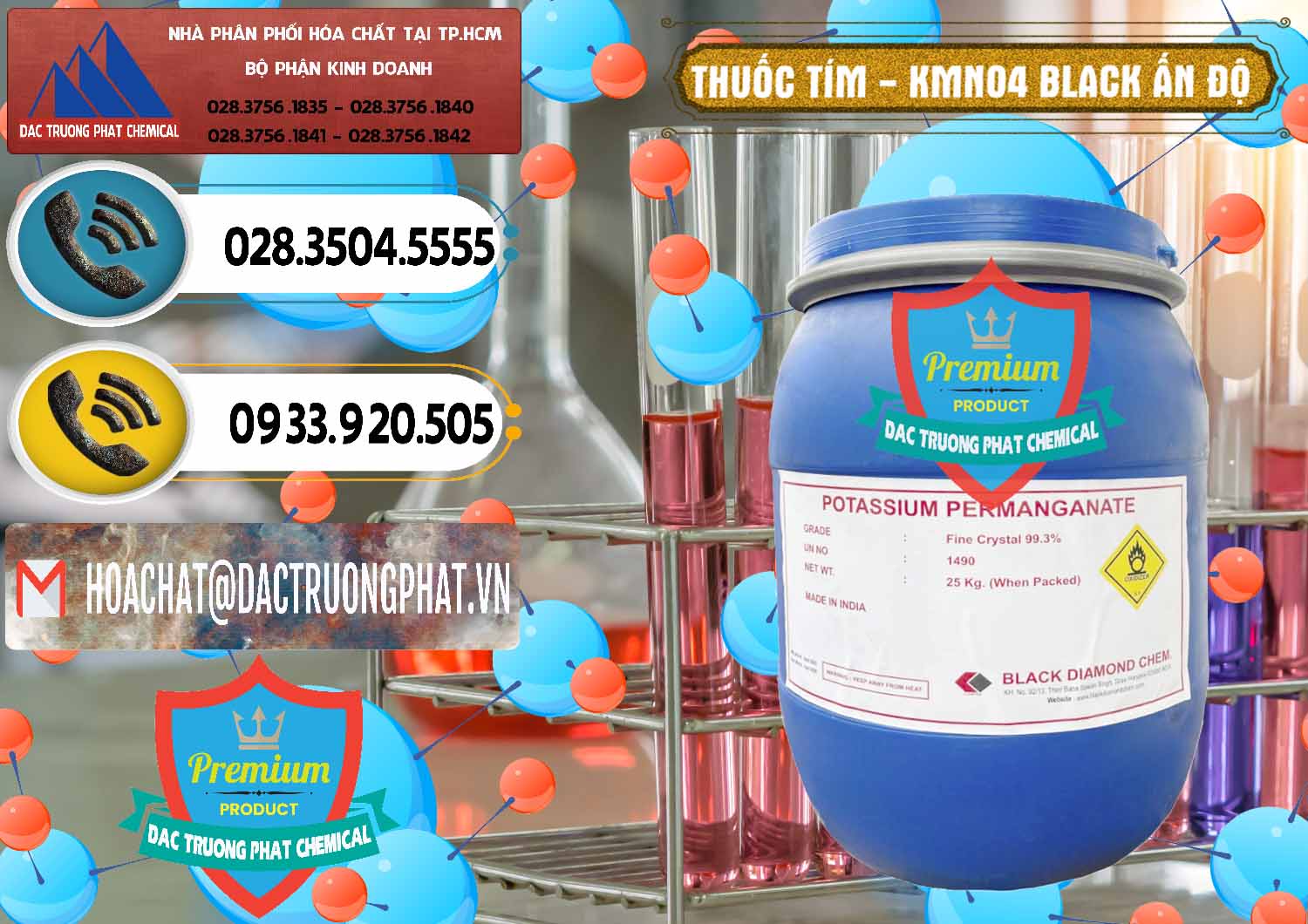 Đơn vị chuyên cung ứng ( bán ) Thuốc Tím - KMNO4 Black Diamond Ấn Độ India - 0414 - Nhập khẩu & cung cấp hóa chất tại TP.HCM - hoachatdetnhuom.vn