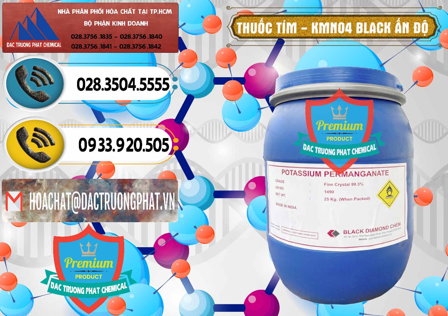 Nơi chuyên kinh doanh - bán Thuốc Tím - KMNO4 Black Diamond Ấn Độ India - 0414 - Nơi chuyên nhập khẩu _ cung cấp hóa chất tại TP.HCM - hoachatdetnhuom.vn