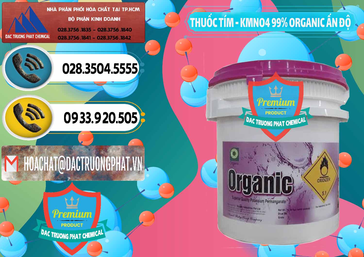 Nơi bán - cung cấp Thuốc Tím - KMNO4 99% Organic Ấn Độ India - 0216 - Đơn vị chuyên cung cấp _ nhập khẩu hóa chất tại TP.HCM - hoachatdetnhuom.vn