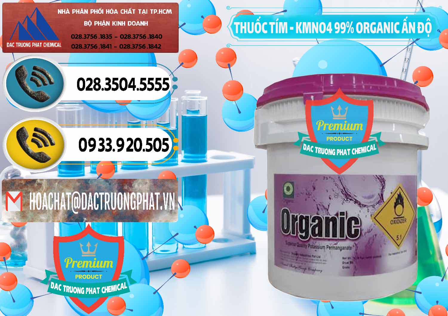 Nơi kinh doanh - bán Thuốc Tím - KMNO4 99% Organic Ấn Độ India - 0216 - Cty chuyên nhập khẩu & cung cấp hóa chất tại TP.HCM - hoachatdetnhuom.vn