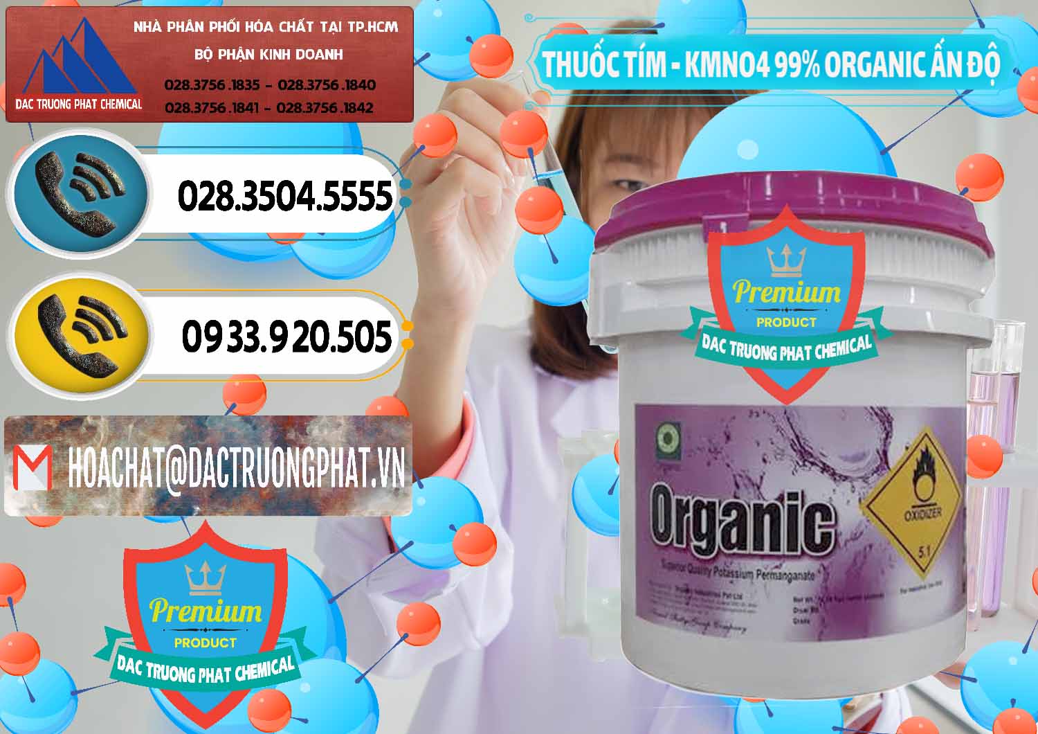 Nhà phân phối & bán Thuốc Tím - KMNO4 99% Organic Ấn Độ India - 0216 - Đơn vị nhập khẩu _ cung cấp hóa chất tại TP.HCM - hoachatdetnhuom.vn