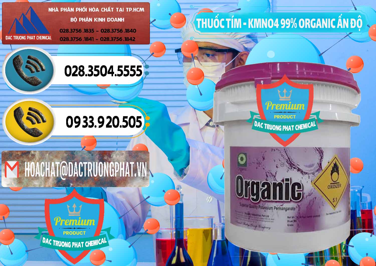 Đơn vị chuyên bán ( cung cấp ) Thuốc Tím - KMNO4 99% Organic Ấn Độ India - 0216 - Đơn vị chuyên bán & phân phối hóa chất tại TP.HCM - hoachatdetnhuom.vn