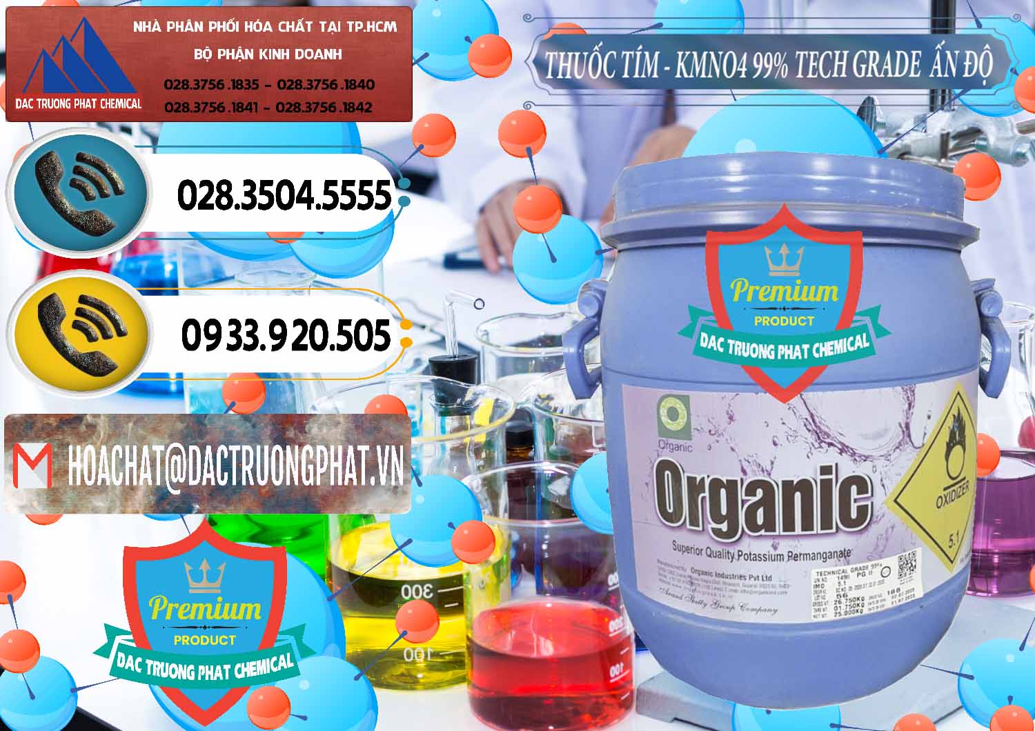 Công ty chuyên cung cấp _ bán Thuốc Tím - KMNO4 99% Organic Group Ấn Độ India - 0250 - Đơn vị chuyên phân phối & bán hóa chất tại TP.HCM - hoachatdetnhuom.vn