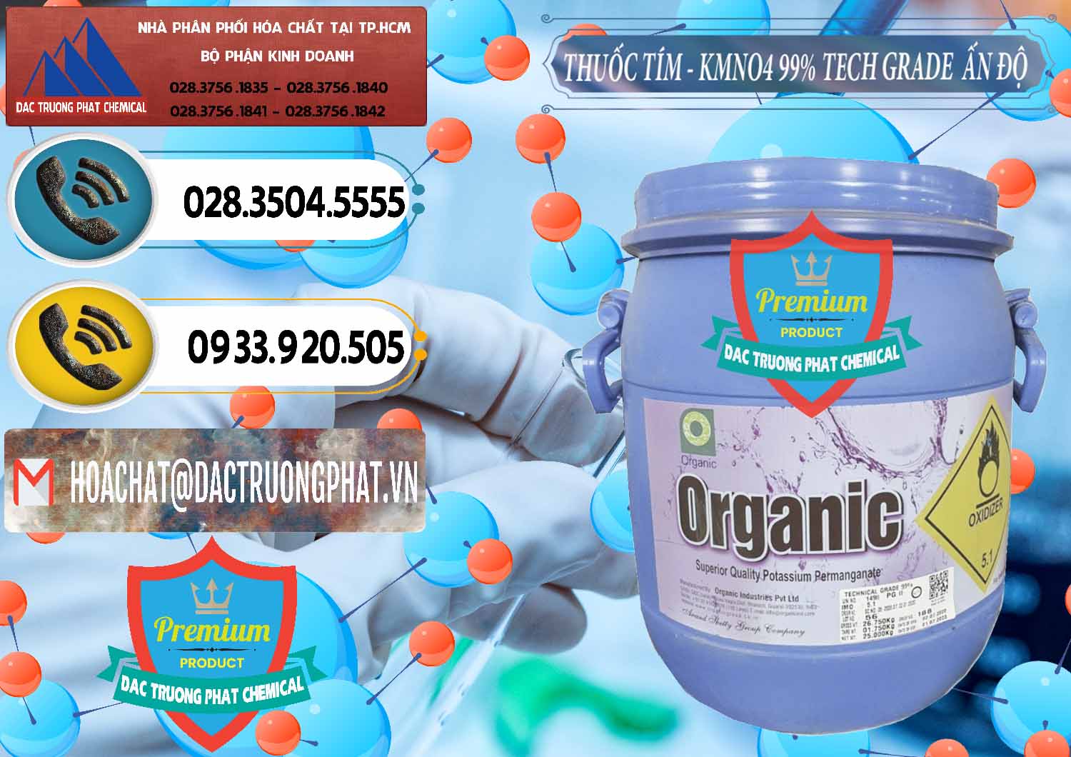 Công ty bán - cung cấp Thuốc Tím - KMNO4 99% Organic Group Ấn Độ India - 0250 - Công ty chuyên nhập khẩu & cung cấp hóa chất tại TP.HCM - hoachatdetnhuom.vn