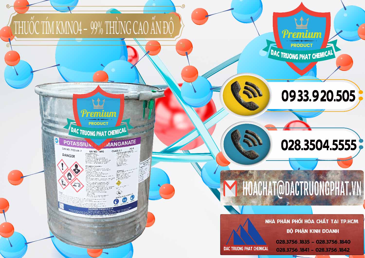Cung cấp & bán Thuốc Tím - KMNO4 Thùng Cao 99% Magnesia Chemicals Ấn Độ India - 0164 - Công ty chuyên kinh doanh ( cung cấp ) hóa chất tại TP.HCM - hoachatdetnhuom.vn