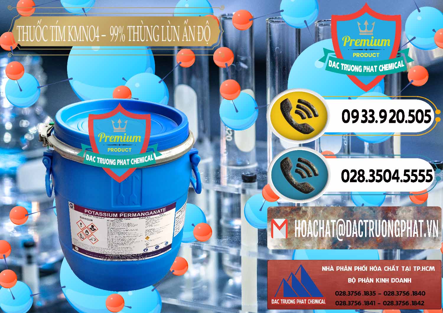 Nơi kinh doanh & bán Thuốc Tím - KMNO4 Thùng Lùn 99% Magnesia Chemicals Ấn Độ India - 0165 - Công ty phân phối ( cung cấp ) hóa chất tại TP.HCM - hoachatdetnhuom.vn