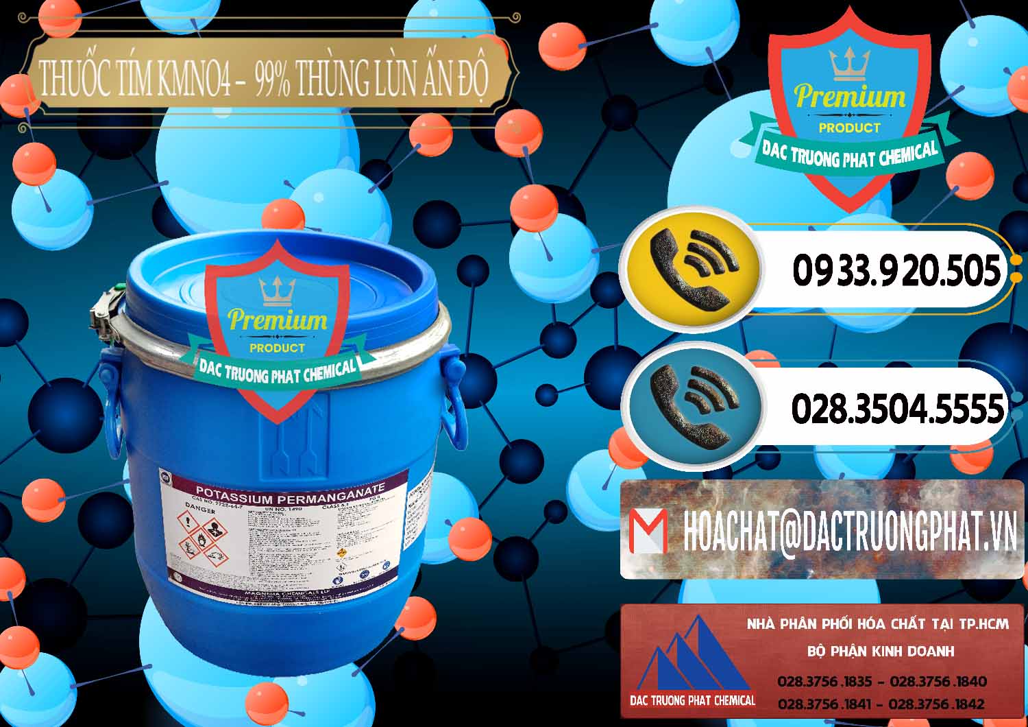 Đơn vị kinh doanh và bán Thuốc Tím - KMNO4 Thùng Lùn 99% Magnesia Chemicals Ấn Độ India - 0165 - Nhà phân phối _ kinh doanh hóa chất tại TP.HCM - hoachatdetnhuom.vn