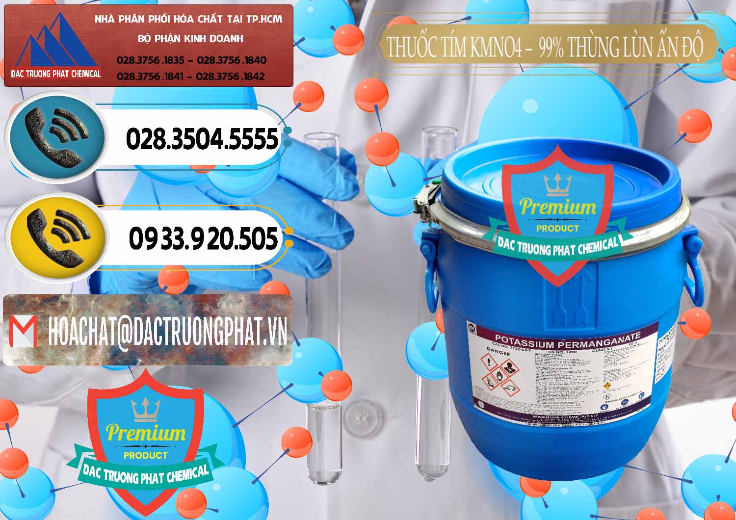 Công ty cung cấp - bán Thuốc Tím - KMNO4 Thùng Lùn 99% Magnesia Chemicals Ấn Độ India - 0165 - Đơn vị chuyên cung cấp & nhập khẩu hóa chất tại TP.HCM - hoachatdetnhuom.vn