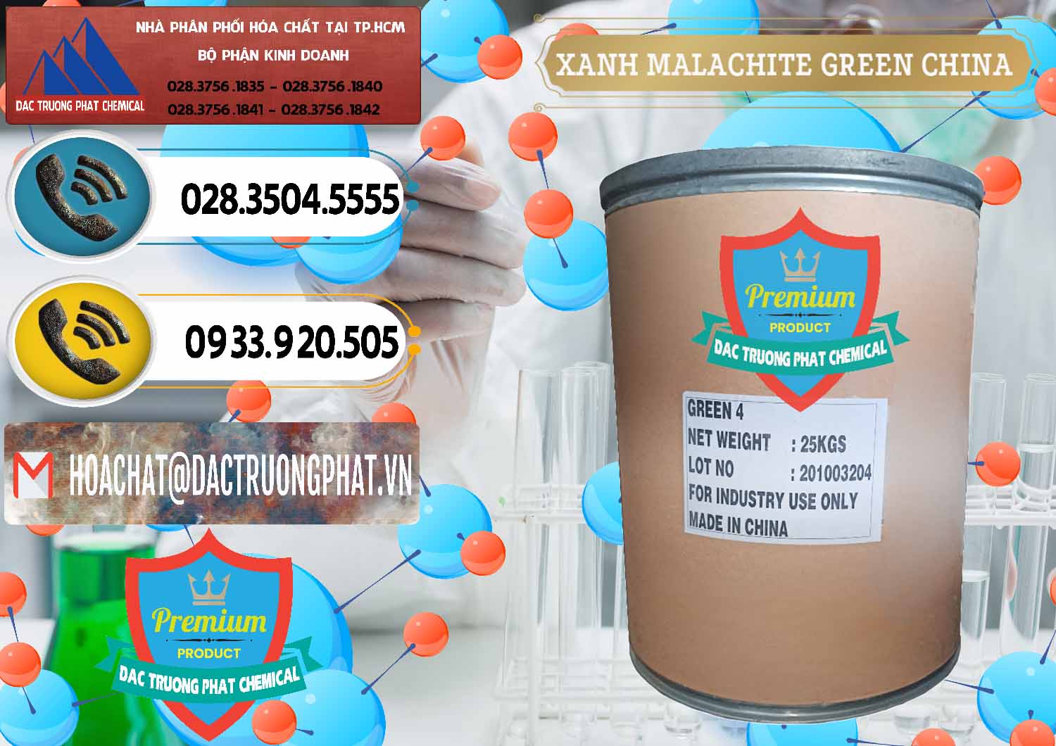 Công ty cung ứng _ bán Xanh Malachite Green Trung Quốc China - 0325 - Cty chuyên kinh doanh - cung cấp hóa chất tại TP.HCM - hoachatdetnhuom.vn