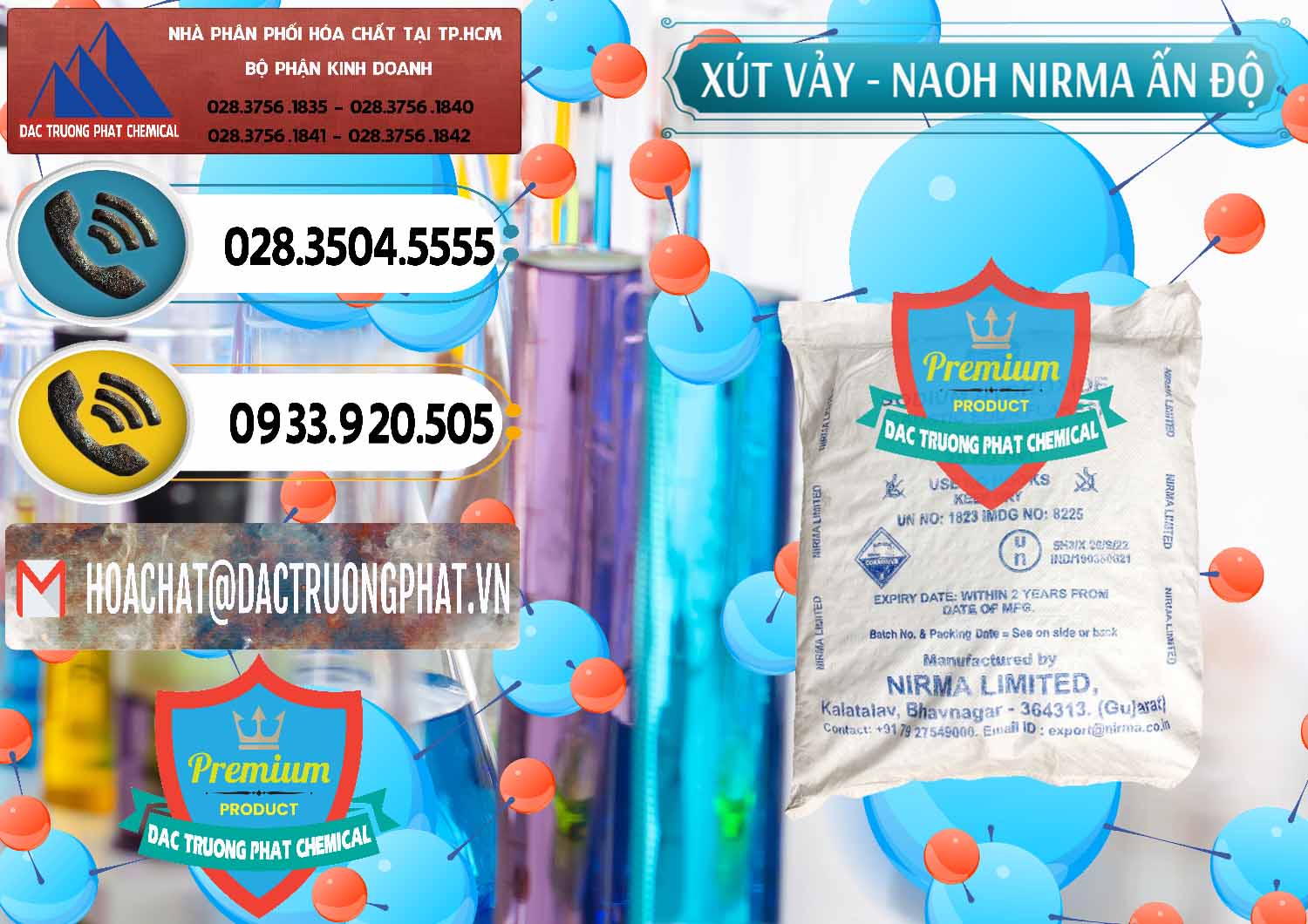 Chuyên nhập khẩu & bán Xút Vảy - NaOH Vảy Nirma Ấn Độ India - 0371 - Đơn vị nhập khẩu và phân phối hóa chất tại TP.HCM - hoachatdetnhuom.vn
