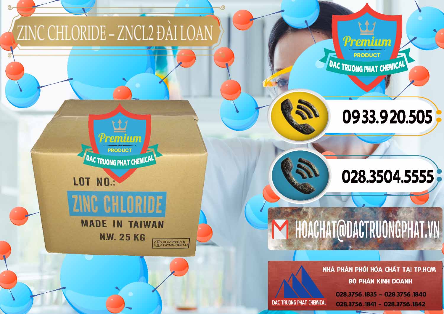 Công ty nhập khẩu ( bán ) Zinc Chloride - ZNCL2 96% Đài Loan Taiwan - 0178 - Nơi phân phối và cung ứng hóa chất tại TP.HCM - hoachatdetnhuom.vn