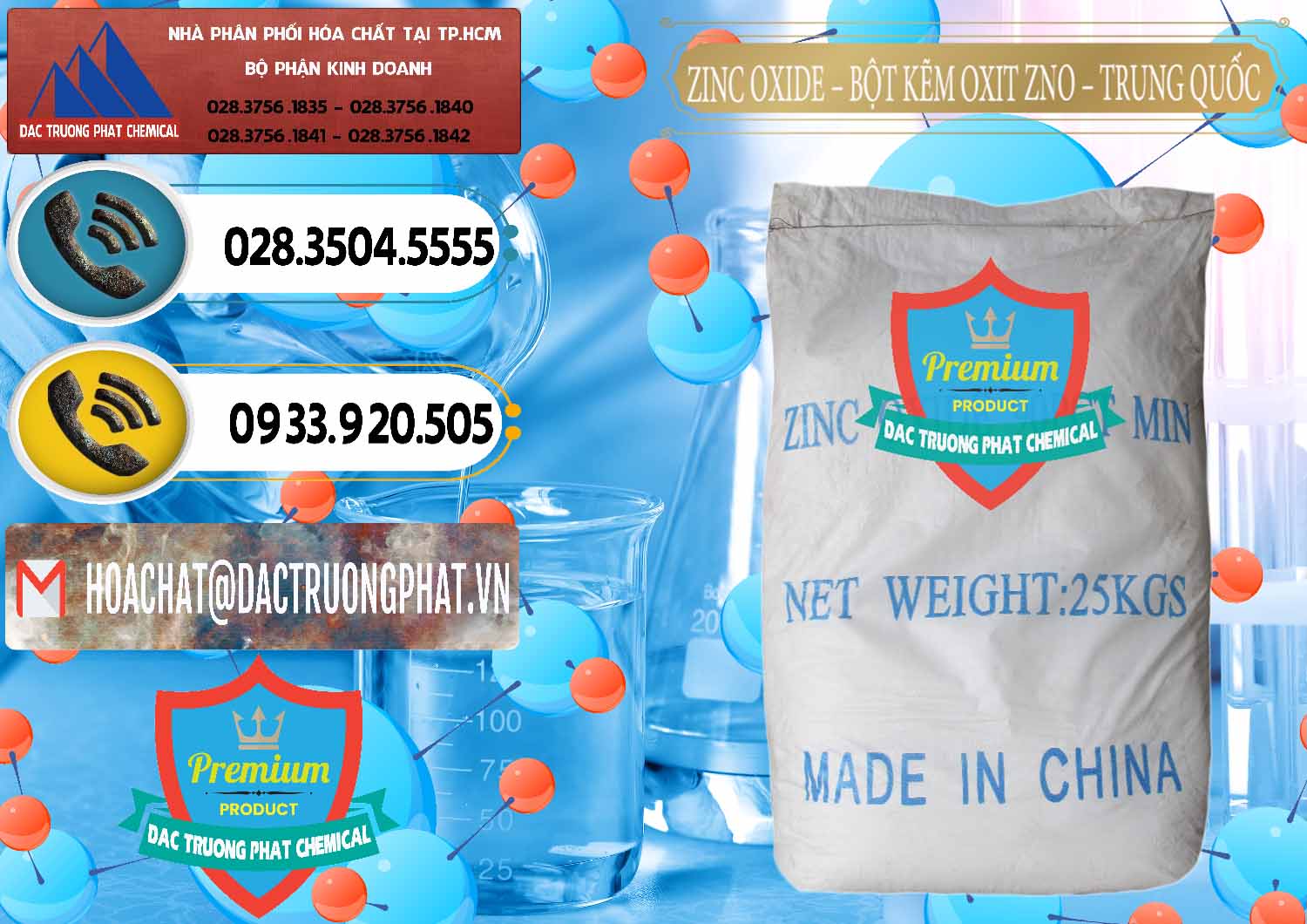 Chuyên bán _ cung cấp Zinc Oxide - Bột Kẽm Oxit ZNO Trung Quốc China - 0182 - Đơn vị chuyên cung cấp ( bán ) hóa chất tại TP.HCM - hoachatdetnhuom.vn