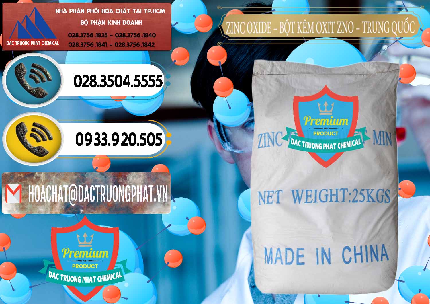 Chuyên nhập khẩu và bán Zinc Oxide - Bột Kẽm Oxit ZNO Trung Quốc China - 0182 - Chuyên cung cấp ( kinh doanh ) hóa chất tại TP.HCM - hoachatdetnhuom.vn
