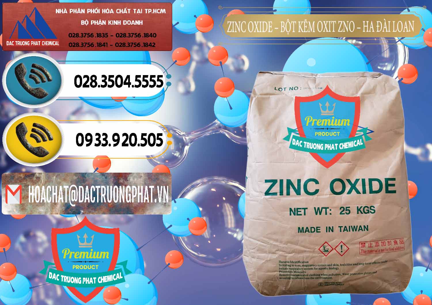 Cty phân phối và bán Zinc Oxide - Bột Kẽm Oxit ZNO HA Đài Loan Taiwan - 0180 - Chuyên nhập khẩu và cung cấp hóa chất tại TP.HCM - hoachatdetnhuom.vn