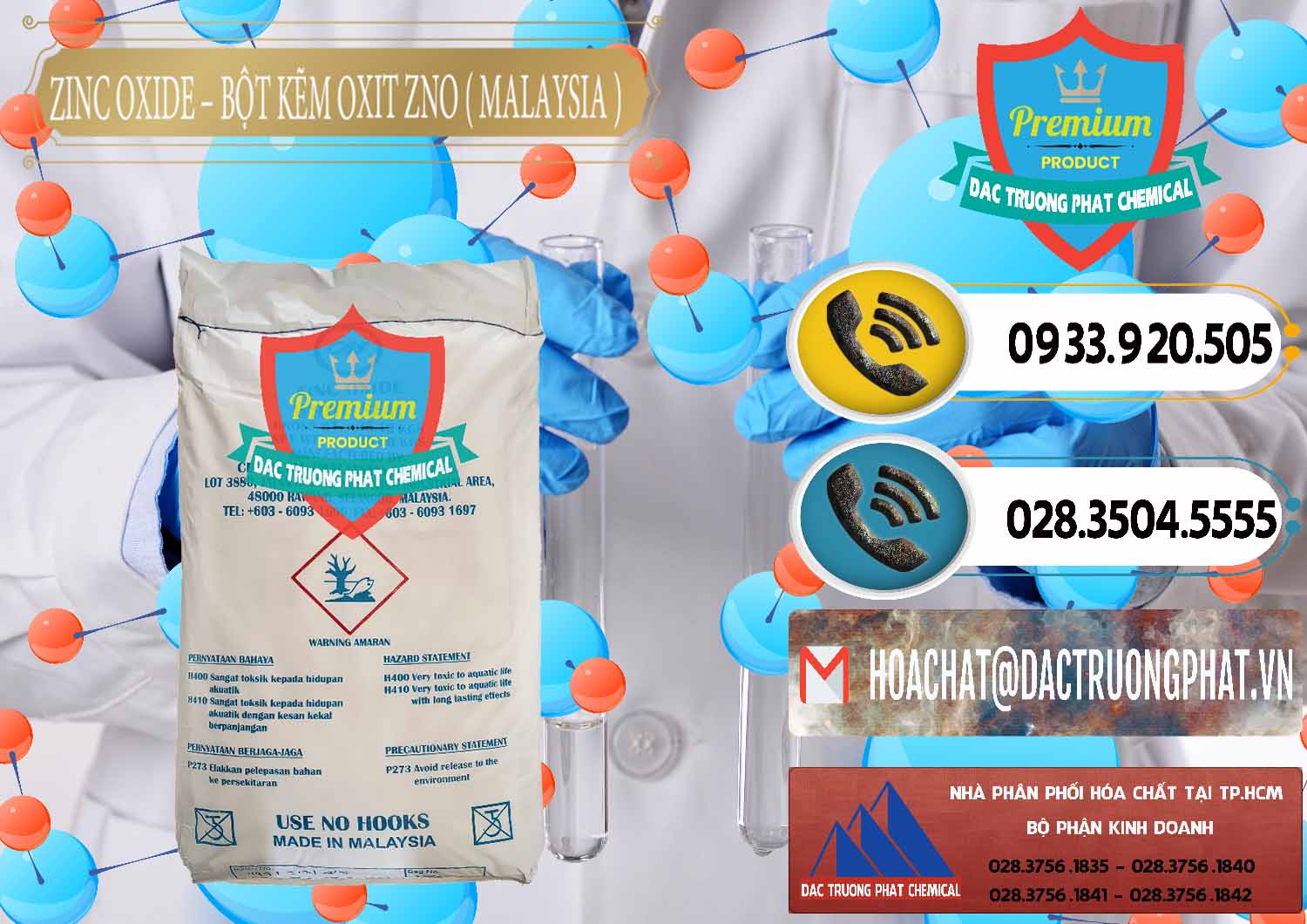 Công ty chuyên kinh doanh ( bán ) Zinc Oxide - Bột Kẽm Oxit ZNO Malaysia - 0179 - Nhà phân phối - bán hóa chất tại TP.HCM - hoachatdetnhuom.vn