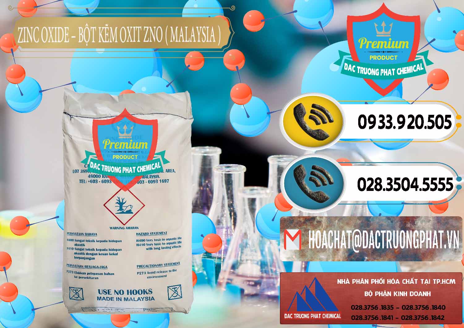 Nơi chuyên bán ( phân phối ) Zinc Oxide - Bột Kẽm Oxit ZNO Malaysia - 0179 - Đơn vị kinh doanh ( cung cấp ) hóa chất tại TP.HCM - hoachatdetnhuom.vn