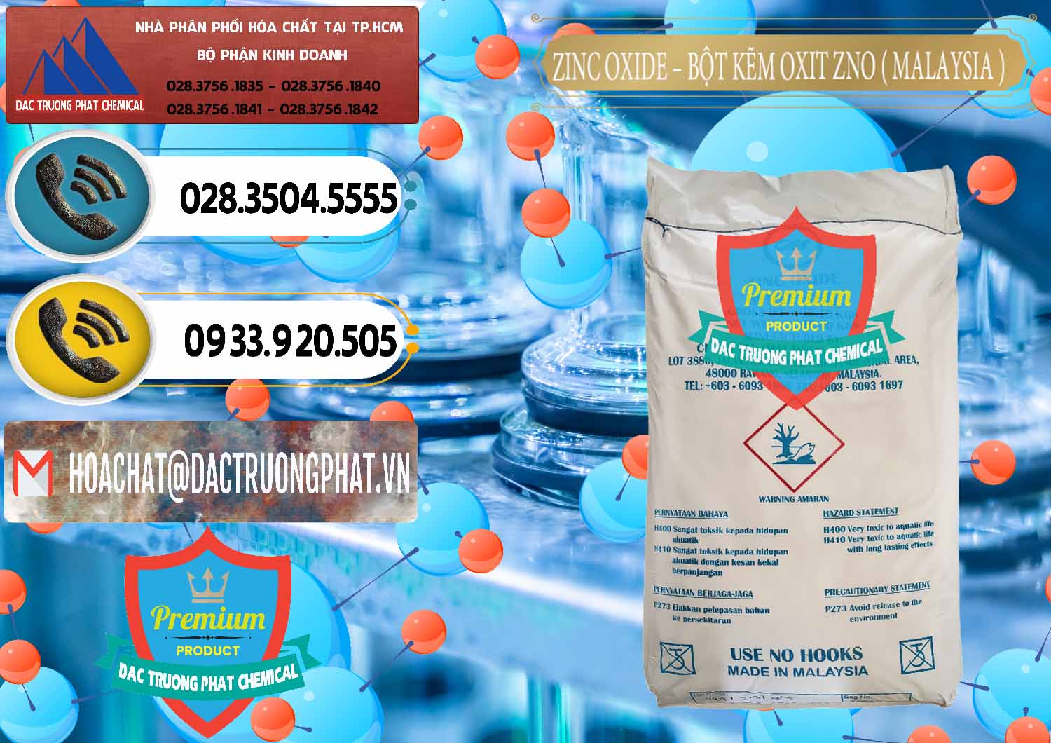 Chuyên nhập khẩu và bán Zinc Oxide - Bột Kẽm Oxit ZNO Malaysia - 0179 - Nơi chuyên bán và phân phối hóa chất tại TP.HCM - hoachatdetnhuom.vn