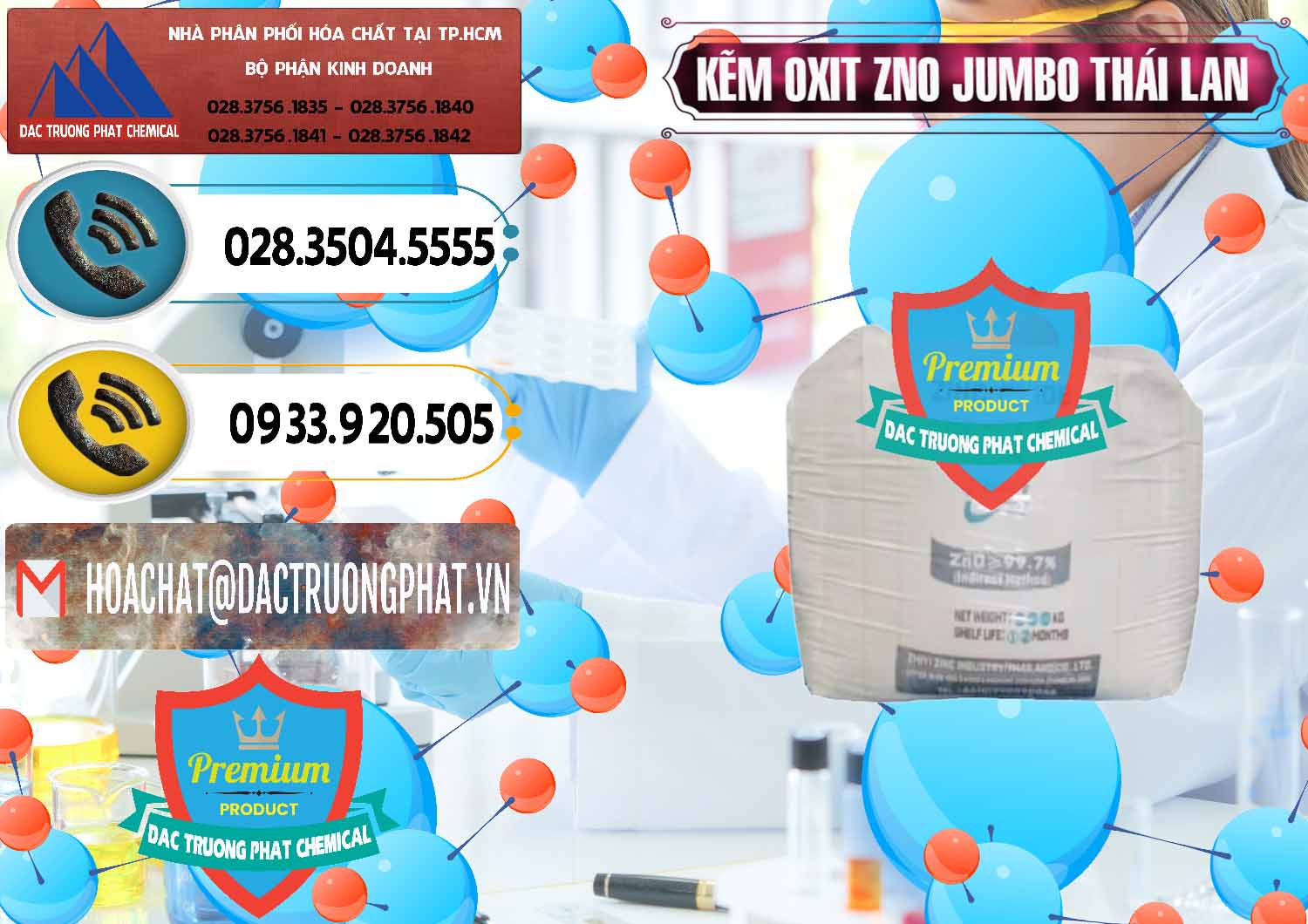 Chuyên bán _ phân phối Zinc Oxide - Bột Kẽm Oxit ZNO Jumbo Bành Thái Lan Thailand - 0370 - Công ty chuyên phân phối ( bán ) hóa chất tại TP.HCM - hoachatdetnhuom.vn
