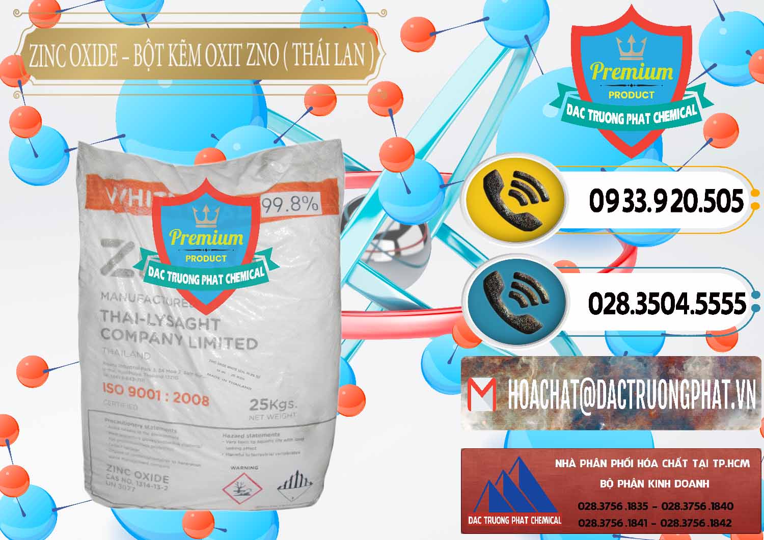Nơi chuyên bán và cung ứng Zinc Oxide - Bột Kẽm Oxit ZNO Thái Lan Thailand - 0181 - Chuyên kinh doanh & phân phối hóa chất tại TP.HCM - hoachatdetnhuom.vn