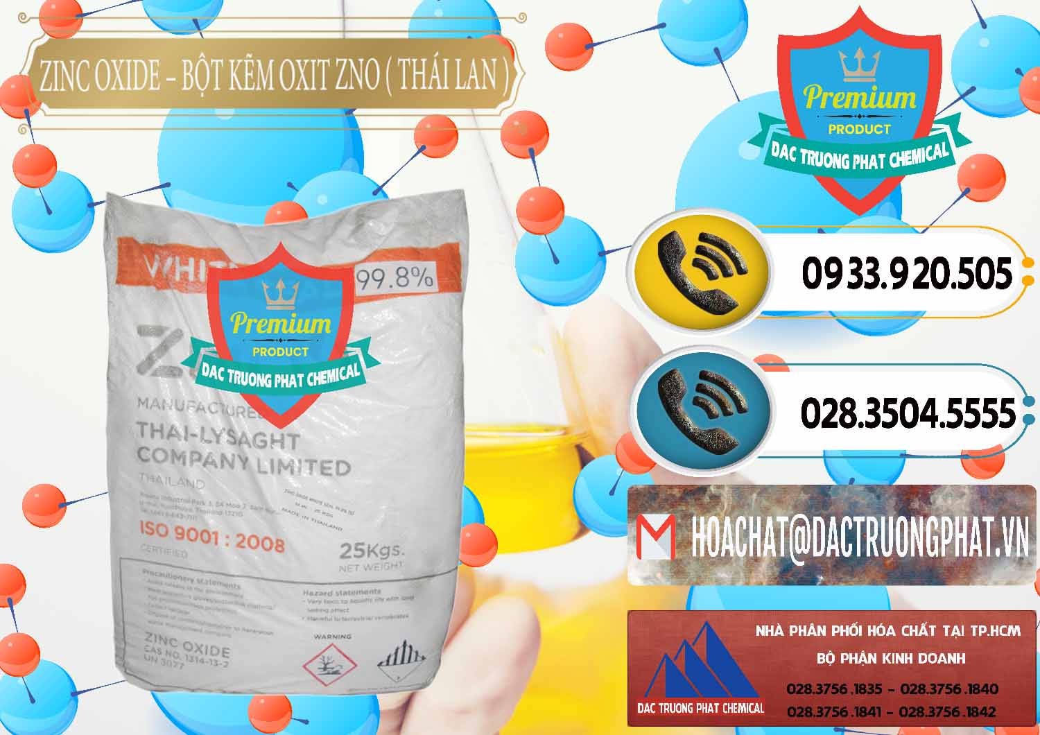 Công ty nhập khẩu ( bán ) Zinc Oxide - Bột Kẽm Oxit ZNO Thái Lan Thailand - 0181 - Cty chuyên kinh doanh ( phân phối ) hóa chất tại TP.HCM - hoachatdetnhuom.vn