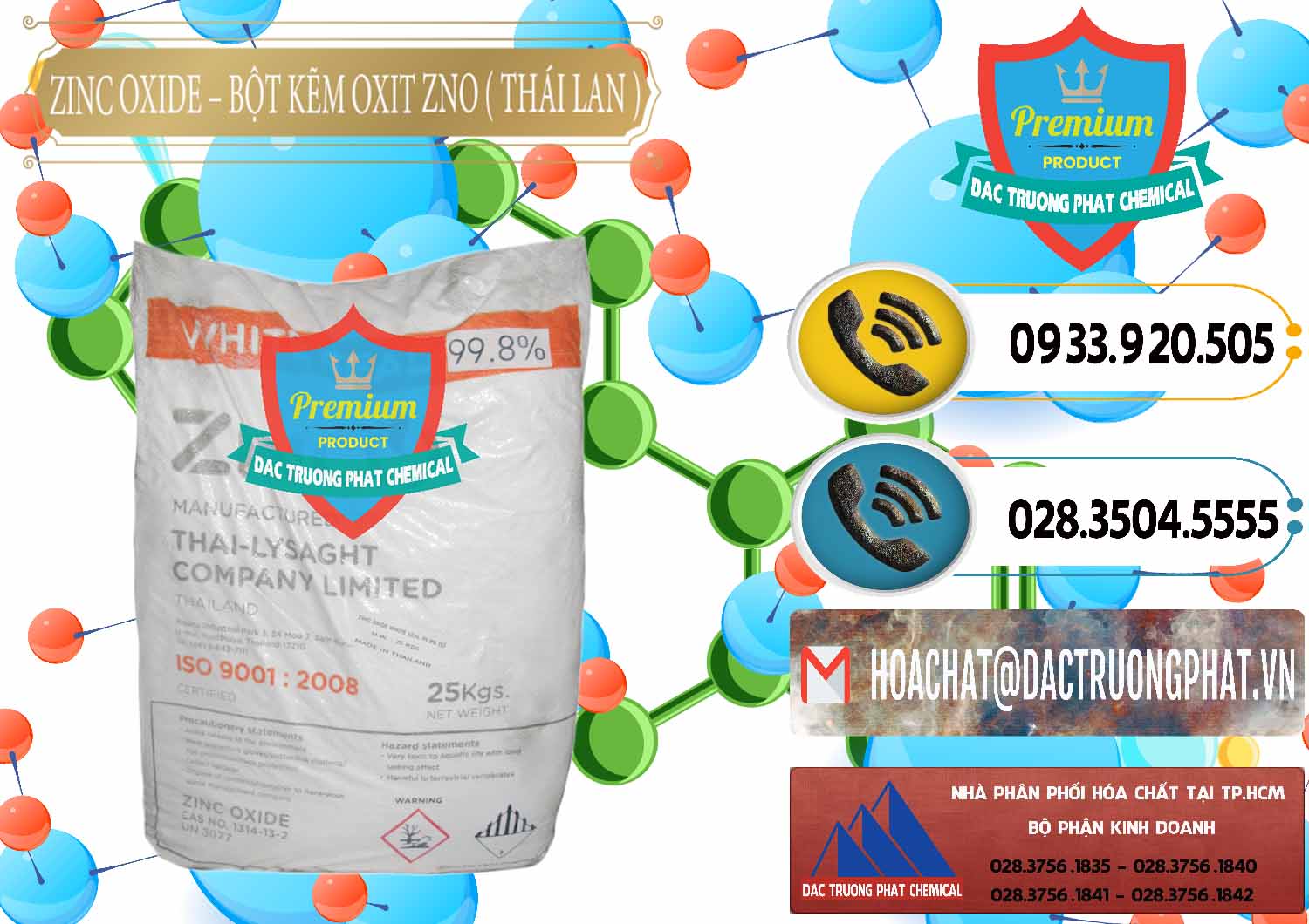 Nơi chuyên bán & cung cấp Zinc Oxide - Bột Kẽm Oxit ZNO Thái Lan Thailand - 0181 - Công ty chuyên phân phối _ bán hóa chất tại TP.HCM - hoachatdetnhuom.vn