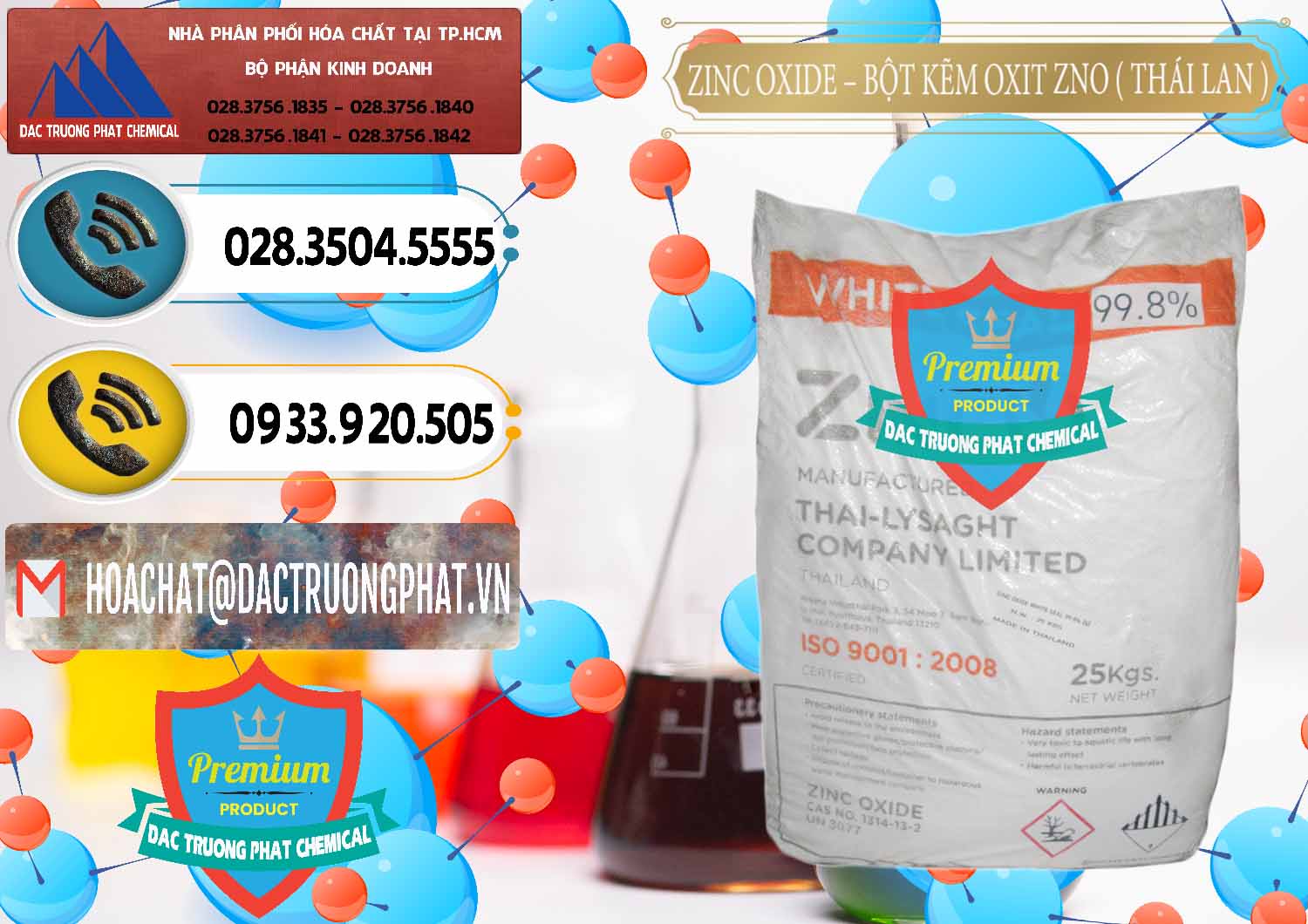 Đơn vị chuyên cung cấp _ bán Zinc Oxide - Bột Kẽm Oxit ZNO Thái Lan Thailand - 0181 - Cty phân phối ( nhập khẩu ) hóa chất tại TP.HCM - hoachatdetnhuom.vn