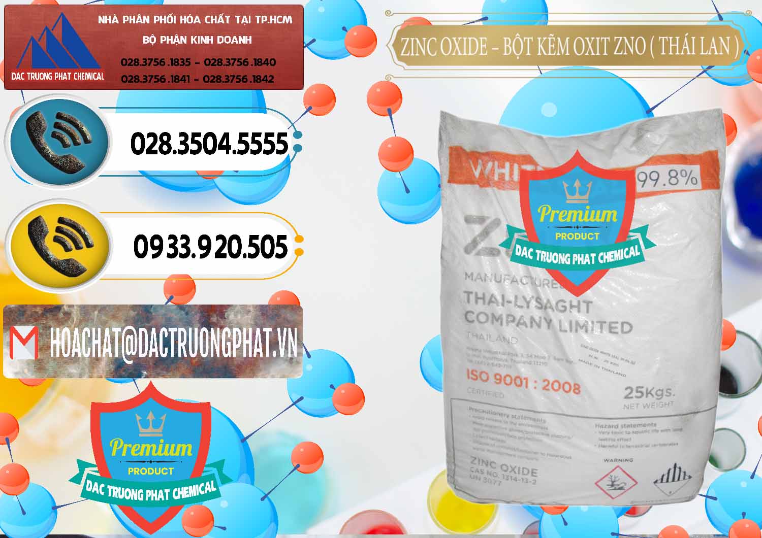 Cty nhập khẩu _ bán Zinc Oxide - Bột Kẽm Oxit ZNO Thái Lan Thailand - 0181 - Công ty chuyên cung ứng và phân phối hóa chất tại TP.HCM - hoachatdetnhuom.vn