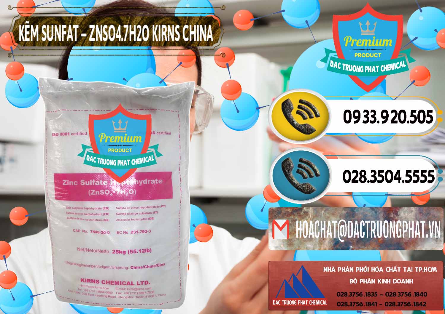 Đơn vị bán - cung cấp Kẽm Sunfat – ZNSO4.7H2O Kirns Trung Quốc China - 0089 - Nơi bán - cung cấp hóa chất tại TP.HCM - hoachatdetnhuom.vn