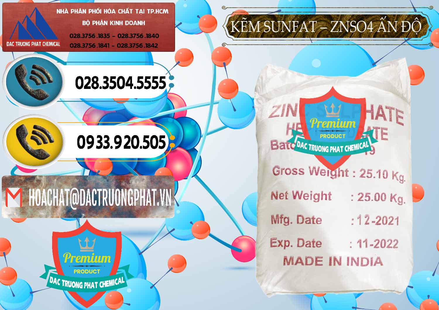 Cung ứng & bán Kẽm Sunfat – ZNSO4.7H2O Ấn Độ India - 0417 - Công ty nhập khẩu ( phân phối ) hóa chất tại TP.HCM - hoachatdetnhuom.vn