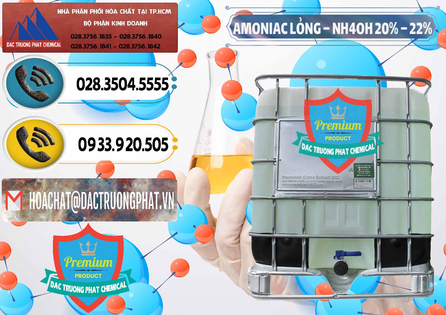 Công ty kinh doanh & bán Amoniac Lỏng – NH4OH 20% – 22% Việt Nam - 0185 - Chuyên bán và cung cấp hóa chất tại TP.HCM - hoachatdetnhuom.vn