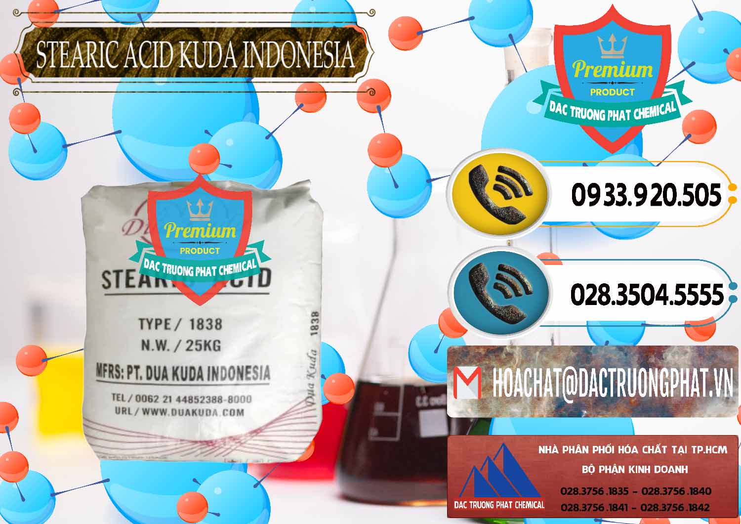 Cty chuyên cung ứng & bán Axit Stearic - Stearic Acid Dua Kuda Indonesia - 0388 - Đơn vị chuyên nhập khẩu _ phân phối hóa chất tại TP.HCM - hoachatdetnhuom.vn