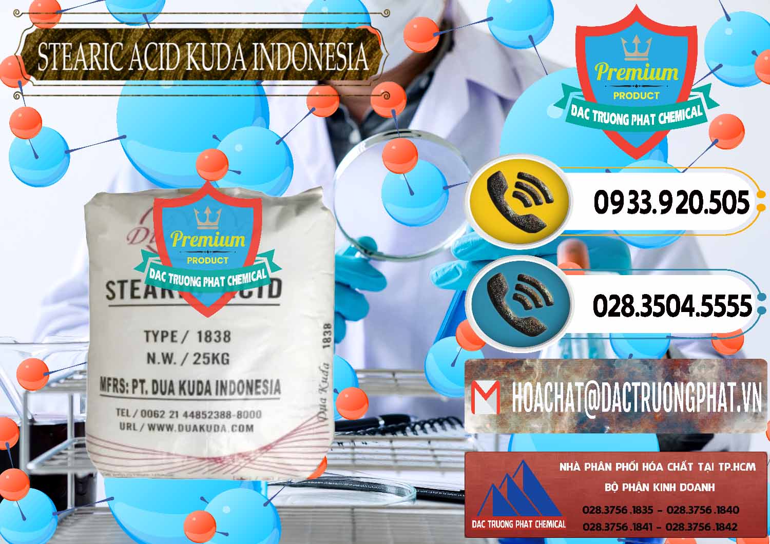 Cty cung ứng - bán Axit Stearic - Stearic Acid Dua Kuda Indonesia - 0388 - Nơi phân phối và nhập khẩu hóa chất tại TP.HCM - hoachatdetnhuom.vn
