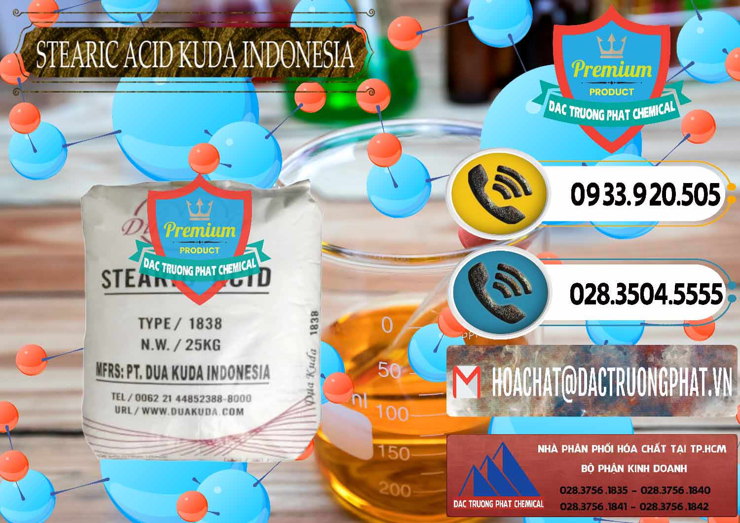 Nơi chuyên cung cấp _ bán Axit Stearic - Stearic Acid Dua Kuda Indonesia - 0388 - Công ty chuyên nhập khẩu và cung cấp hóa chất tại TP.HCM - hoachatdetnhuom.vn