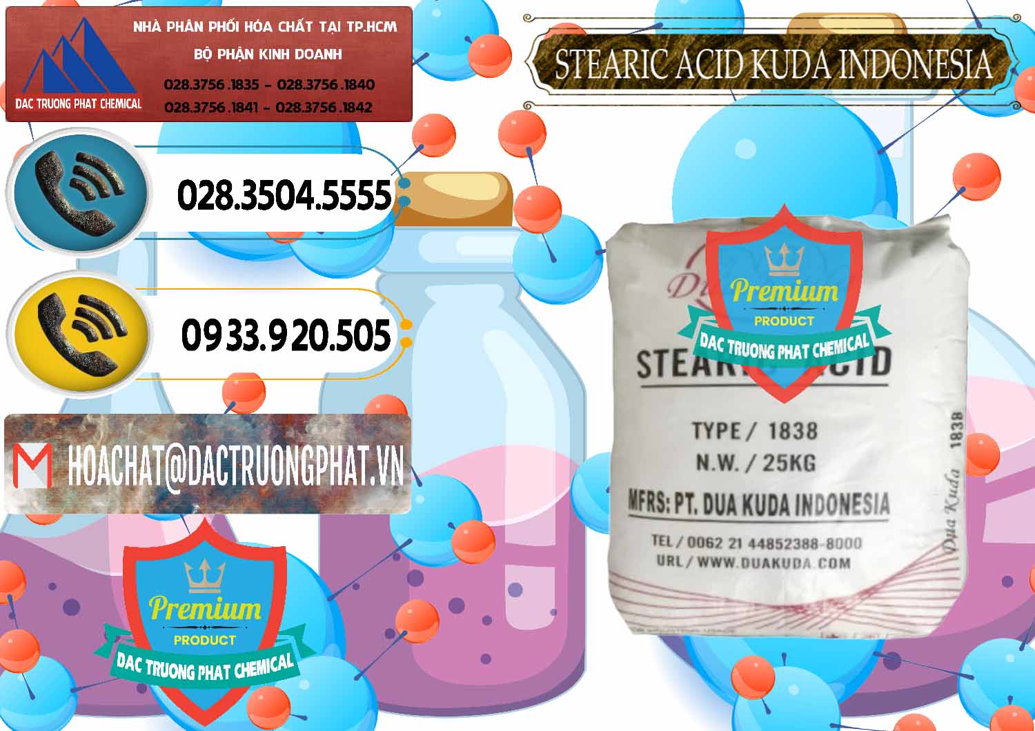 Nơi cung ứng _ bán Axit Stearic - Stearic Acid Dua Kuda Indonesia - 0388 - Công ty cung cấp và nhập khẩu hóa chất tại TP.HCM - hoachatdetnhuom.vn