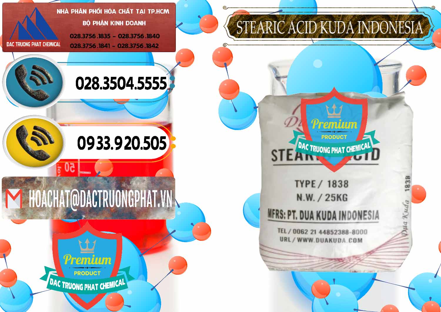 Cty phân phối ( bán ) Axit Stearic - Stearic Acid Dua Kuda Indonesia - 0388 - Nơi cung ứng _ phân phối hóa chất tại TP.HCM - hoachatdetnhuom.vn