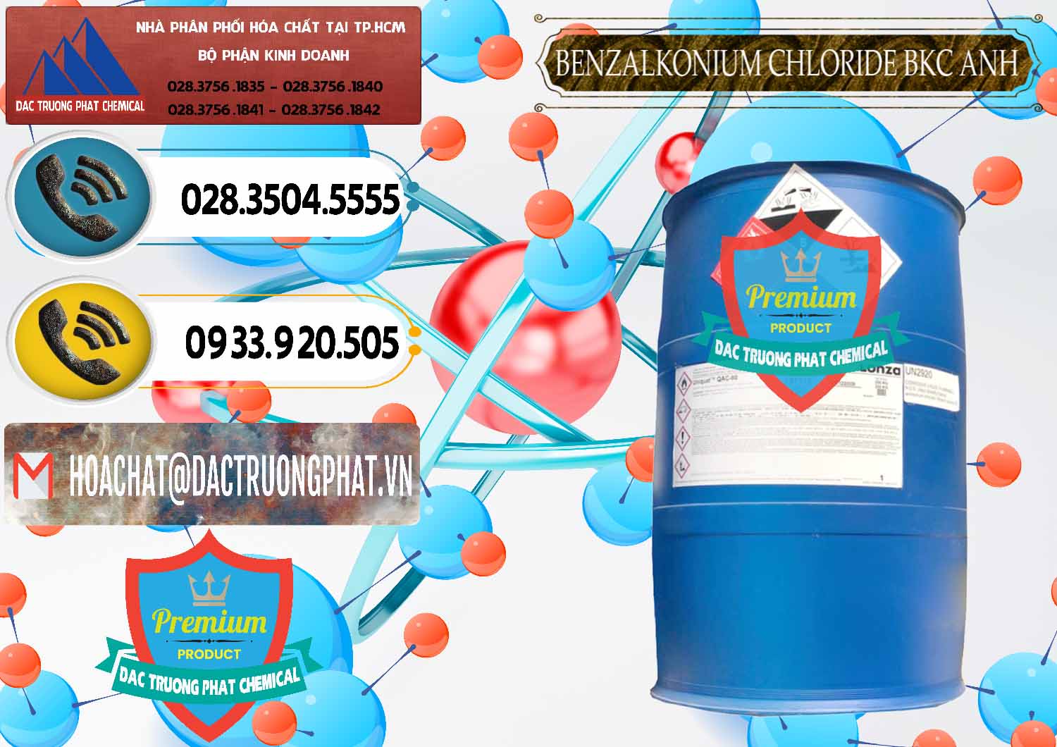 Nơi nhập khẩu _ bán BKC - Benzalkonium Chloride 80% Anh Quốc Uk Kingdoms - 0457 - Cty cung cấp - bán hóa chất tại TP.HCM - hoachatdetnhuom.vn