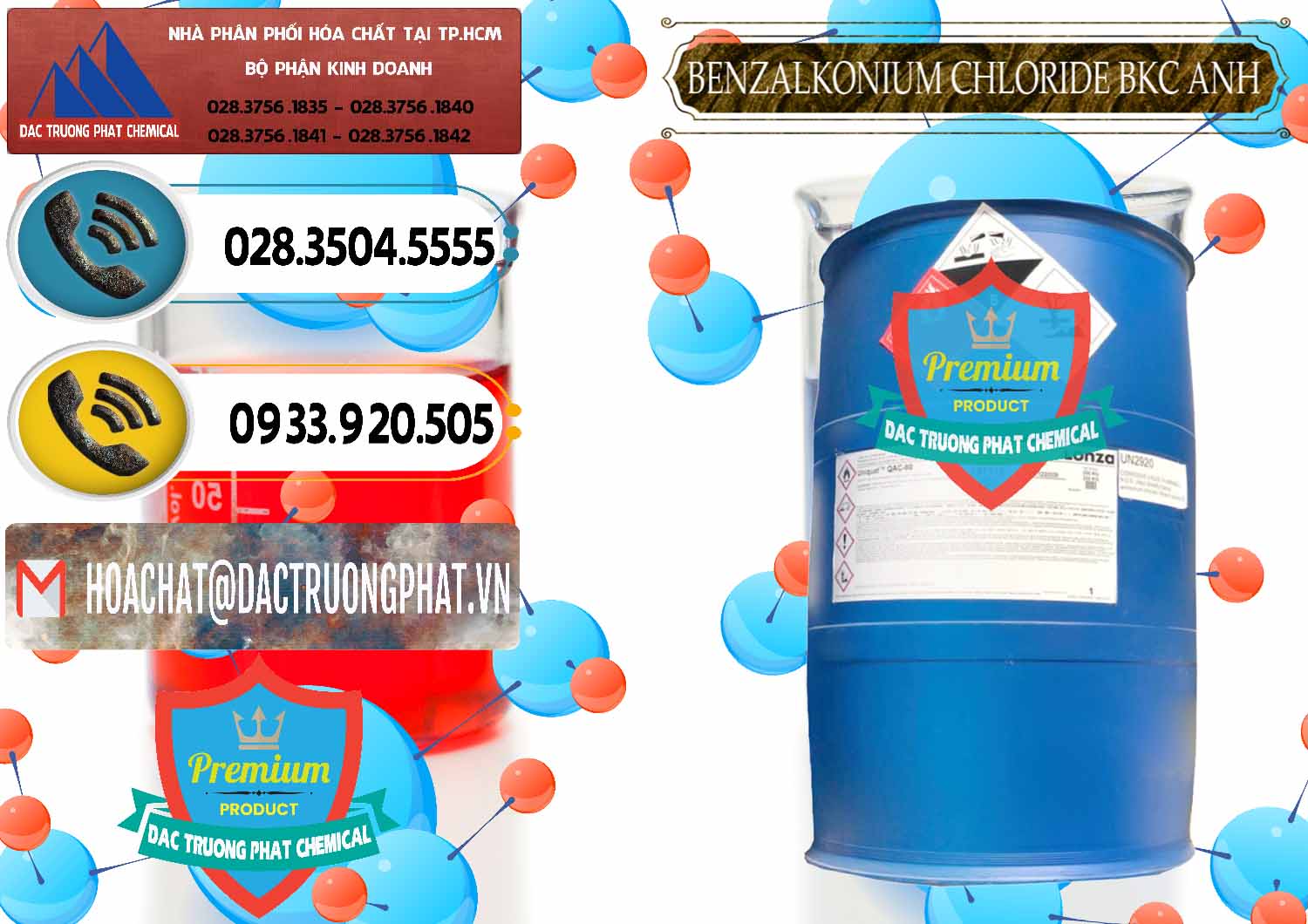 Công ty cung cấp ( bán ) BKC - Benzalkonium Chloride 80% Anh Quốc Uk Kingdoms - 0457 - Nơi bán ( cung cấp ) hóa chất tại TP.HCM - hoachatdetnhuom.vn