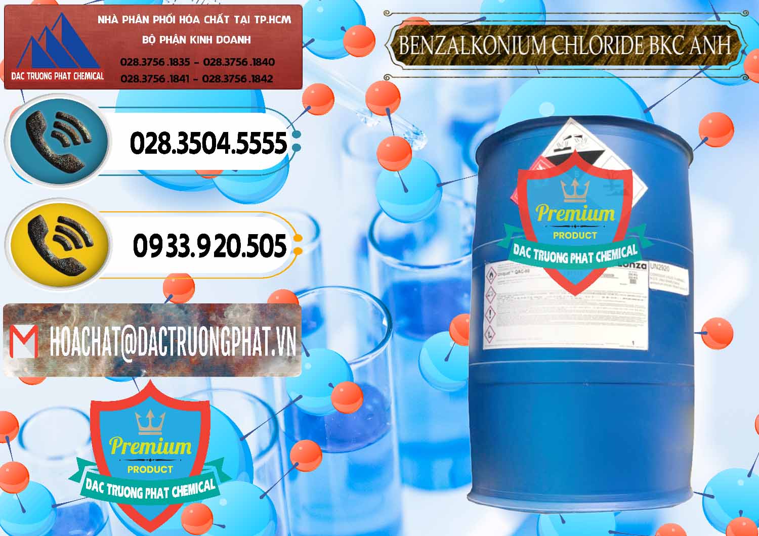 Đơn vị cung ứng - bán BKC - Benzalkonium Chloride 80% Anh Quốc Uk Kingdoms - 0457 - Chuyên phân phối ( bán ) hóa chất tại TP.HCM - hoachatdetnhuom.vn