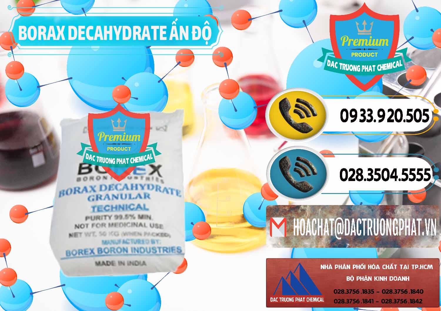 Nơi bán ( cung cấp ) Borax Decahydrate Ấn Độ India - 0449 - Đơn vị chuyên nhập khẩu _ phân phối hóa chất tại TP.HCM - hoachatdetnhuom.vn