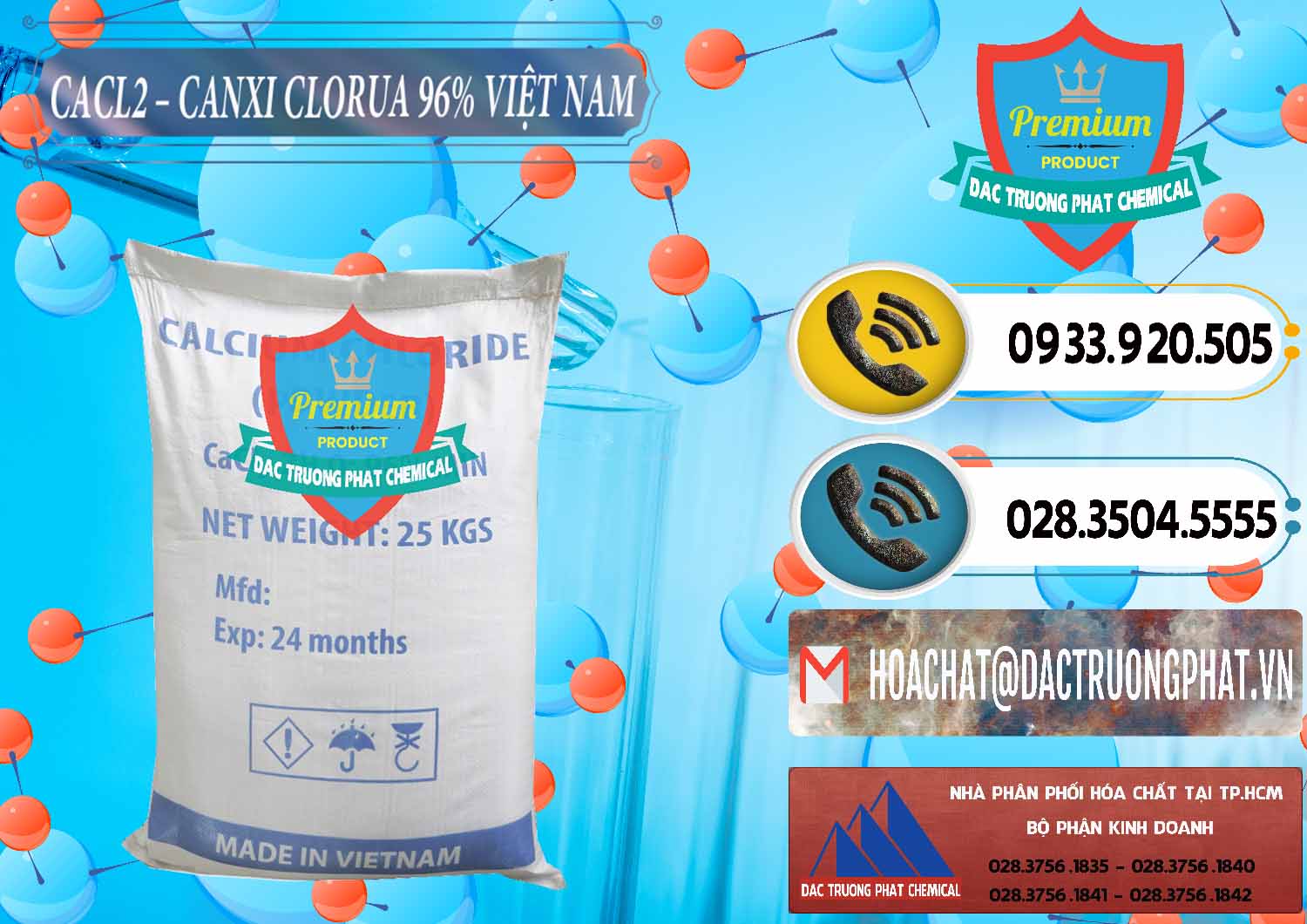 Phân phối ( bán ) CaCl2 – Canxi Clorua 96% Việt Nam - 0236 - Đơn vị kinh doanh và cung cấp hóa chất tại TP.HCM - hoachatdetnhuom.vn
