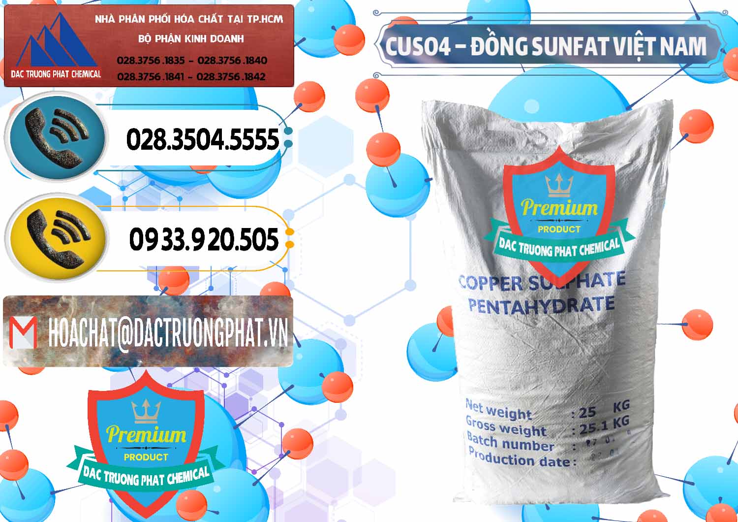 Chuyên cung cấp và kinh doanh CuSO4 – Đồng Sunfat Dạng Bột Việt Nam - 0196 - Chuyên kinh doanh và cung cấp hóa chất tại TP.HCM - hoachatdetnhuom.vn