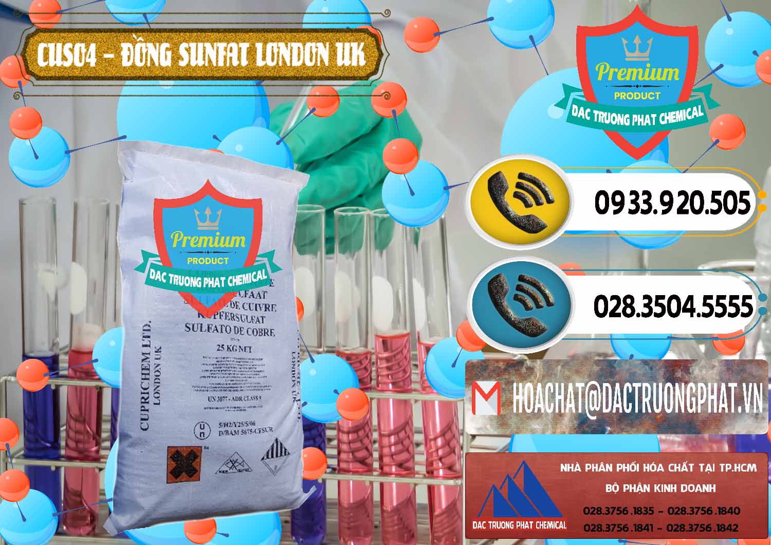 Nơi chuyên cung cấp và bán CuSO4 – Đồng Sunfat Anh Uk Kingdoms - 0478 - Nhà cung cấp & phân phối hóa chất tại TP.HCM - hoachatdetnhuom.vn