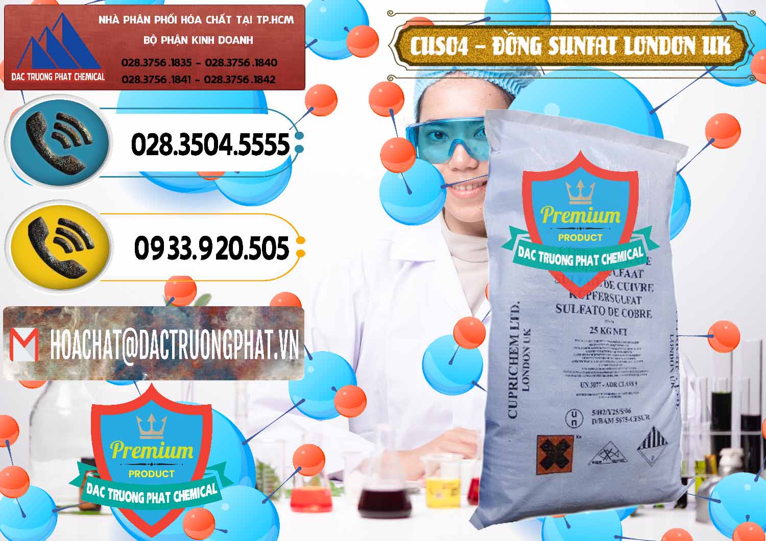 Đơn vị chuyên kinh doanh ( bán ) CuSO4 – Đồng Sunfat Anh Uk Kingdoms - 0478 - Nơi chuyên nhập khẩu và phân phối hóa chất tại TP.HCM - hoachatdetnhuom.vn