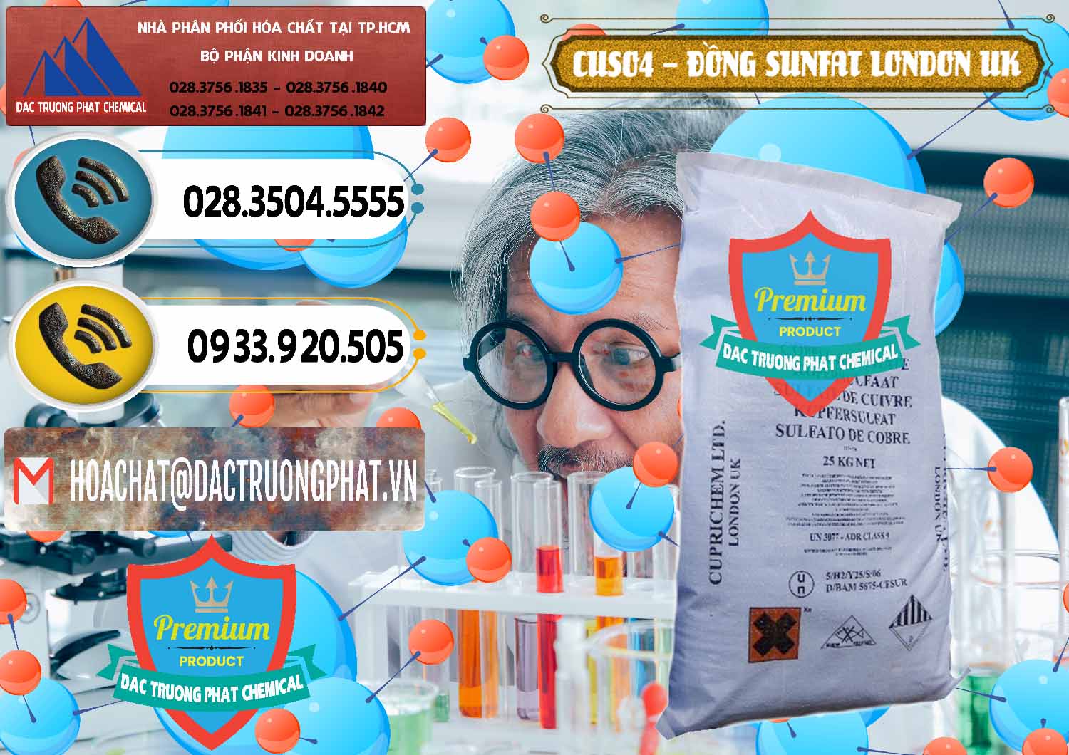 Cung ứng _ bán CuSO4 – Đồng Sunfat Anh Uk Kingdoms - 0478 - Nơi bán - cung cấp hóa chất tại TP.HCM - hoachatdetnhuom.vn