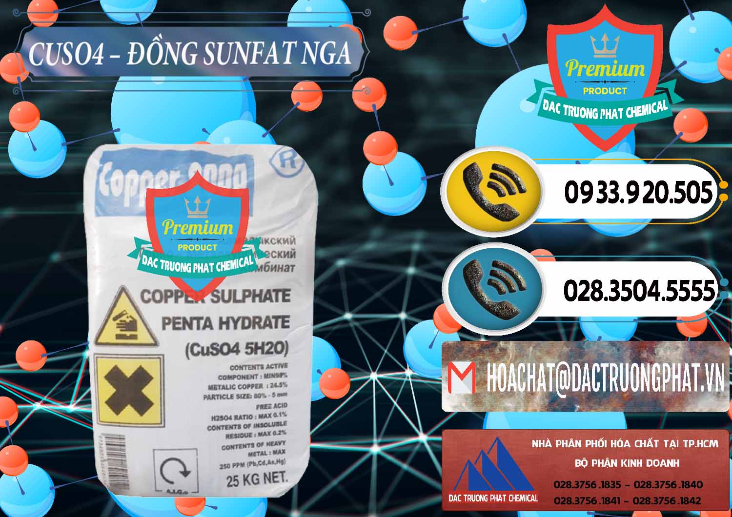 Nhà cung cấp _ bán CuSO4 – Đồng Sunfat Nga Russia - 0480 - Chuyên phân phối _ nhập khẩu hóa chất tại TP.HCM - hoachatdetnhuom.vn