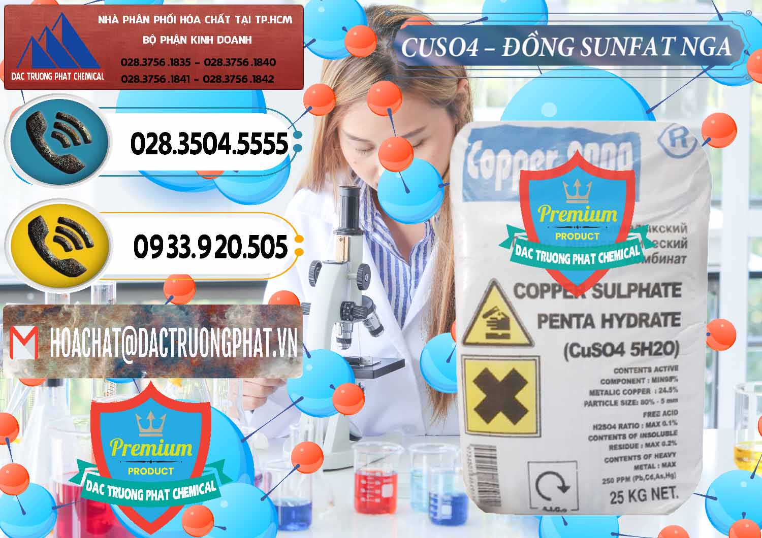 Công ty chuyên cung ứng & bán CuSO4 – Đồng Sunfat Nga Russia - 0480 - Cty cung cấp - kinh doanh hóa chất tại TP.HCM - hoachatdetnhuom.vn